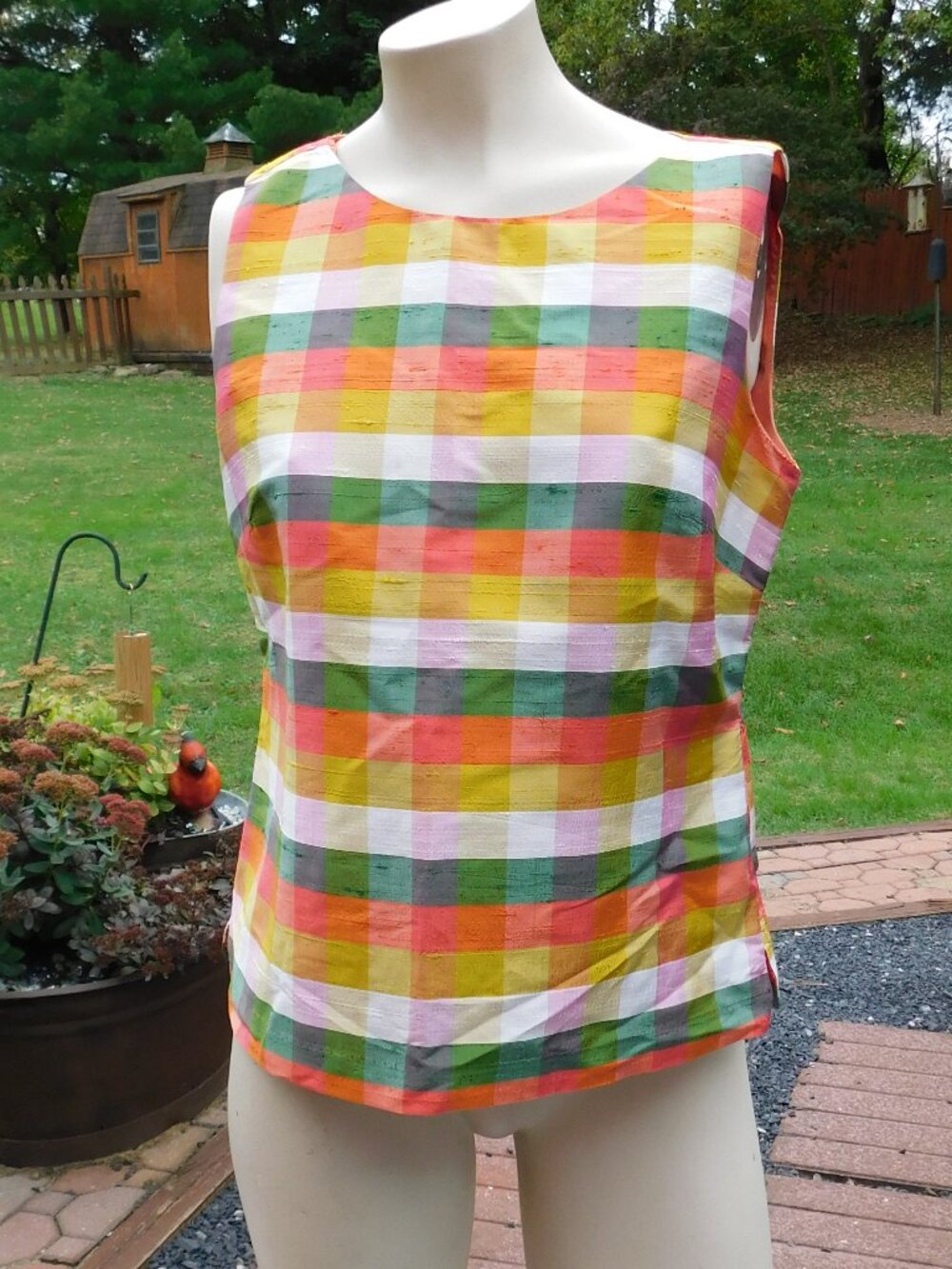 TALBOTS Petites 4P Silk Lined Sleeveless Top